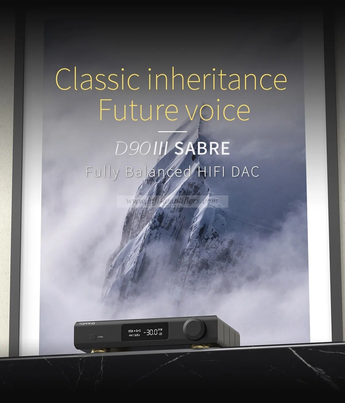 TOPPING D90 III Sabre Fully Balanced HIFI DAC Dual ESS9039S PRO BT5.1 Support LDAC DSD512 PCM768kHz Preamplifier Decoder