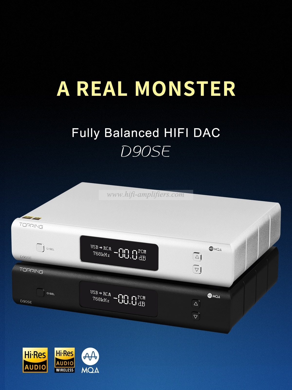 TOPPING D90SE MQA DAC Bluetooth 5.0 ES9038Pro DSD512 PCM768kHz Fully Balanced HiFi Decoder remote control A90 AMP D90 MQA DAC