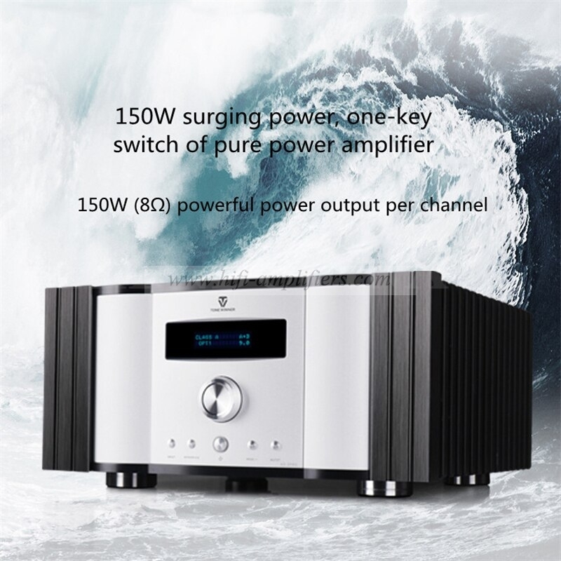 ToneWinner AD-3PRO Pure Class A ES9038 DSD Decoding Power Amplifier HIFI Full Balanced PHONO MM MC 150W 8Ω