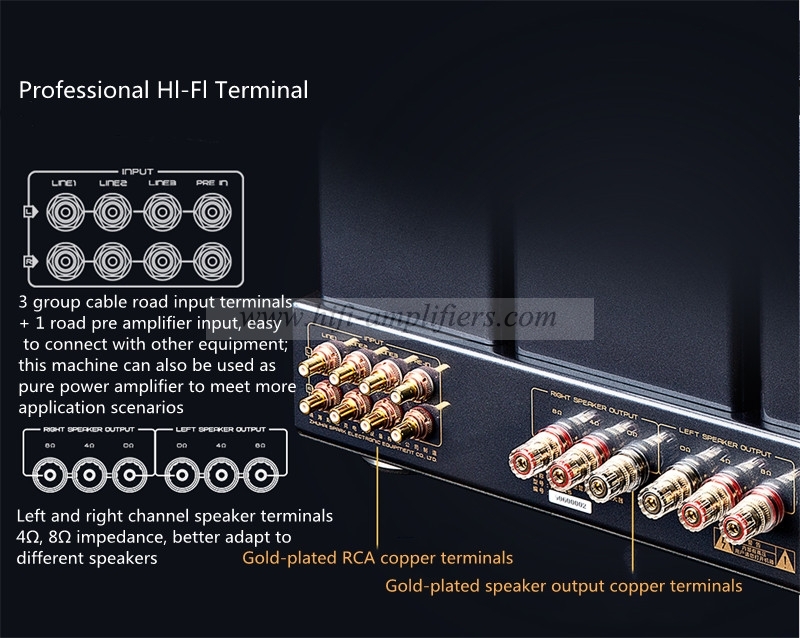 Cayin A-805 300B & 805 HIFI Single-end Class A Power Amplifier & integrated AMP 50W*2