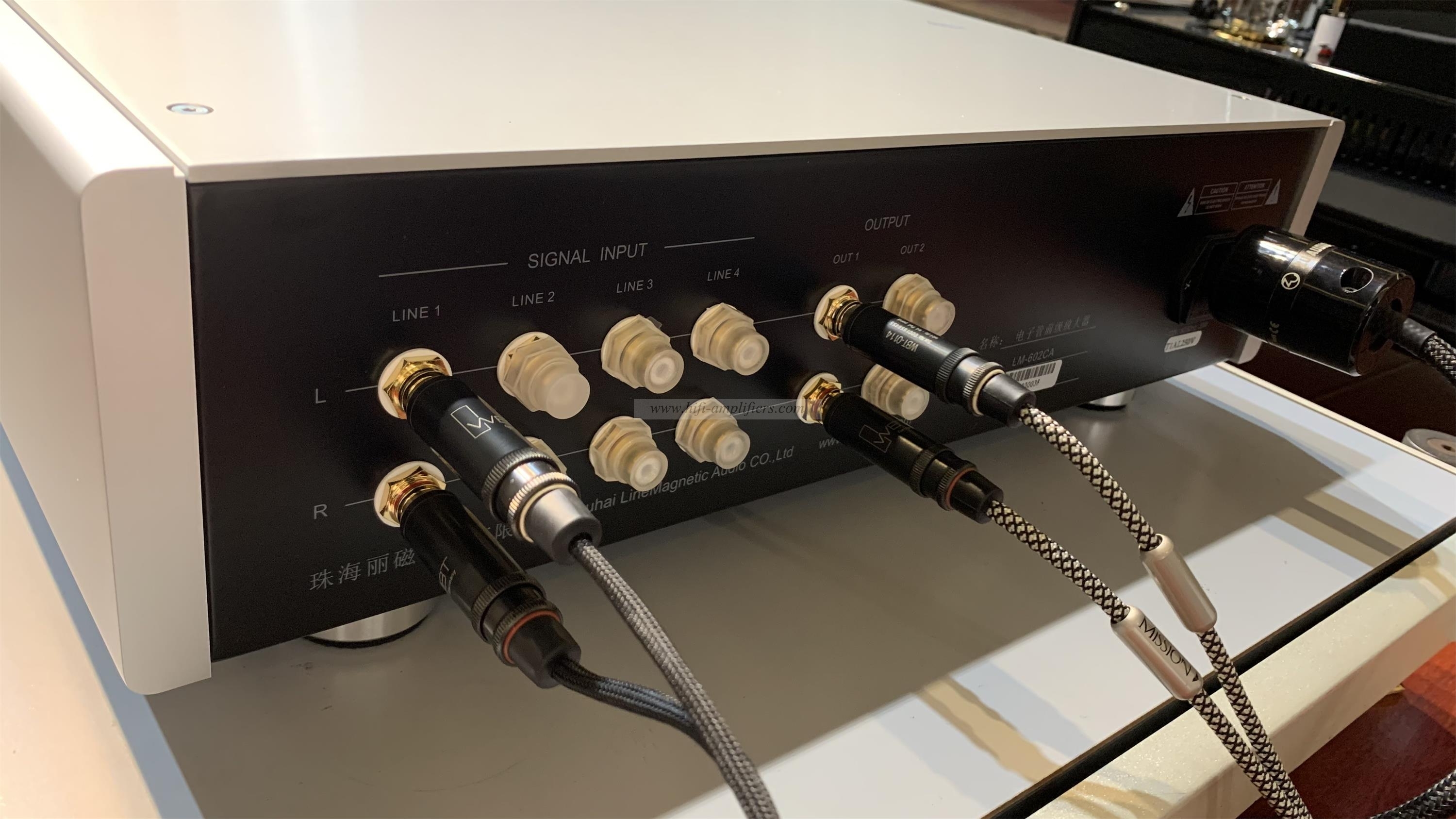 Line Magnetic LM-602CA HIFI Audio preamplifier 12AU7 vacuum tube Audiophile Preamp