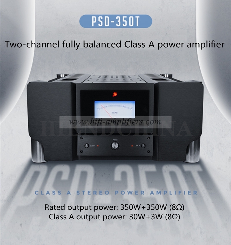 ShengYa PSD-350T Dual Channel Fully Balanced Gallstone Hybrid Class A Power Amplifier 350W 8ohm