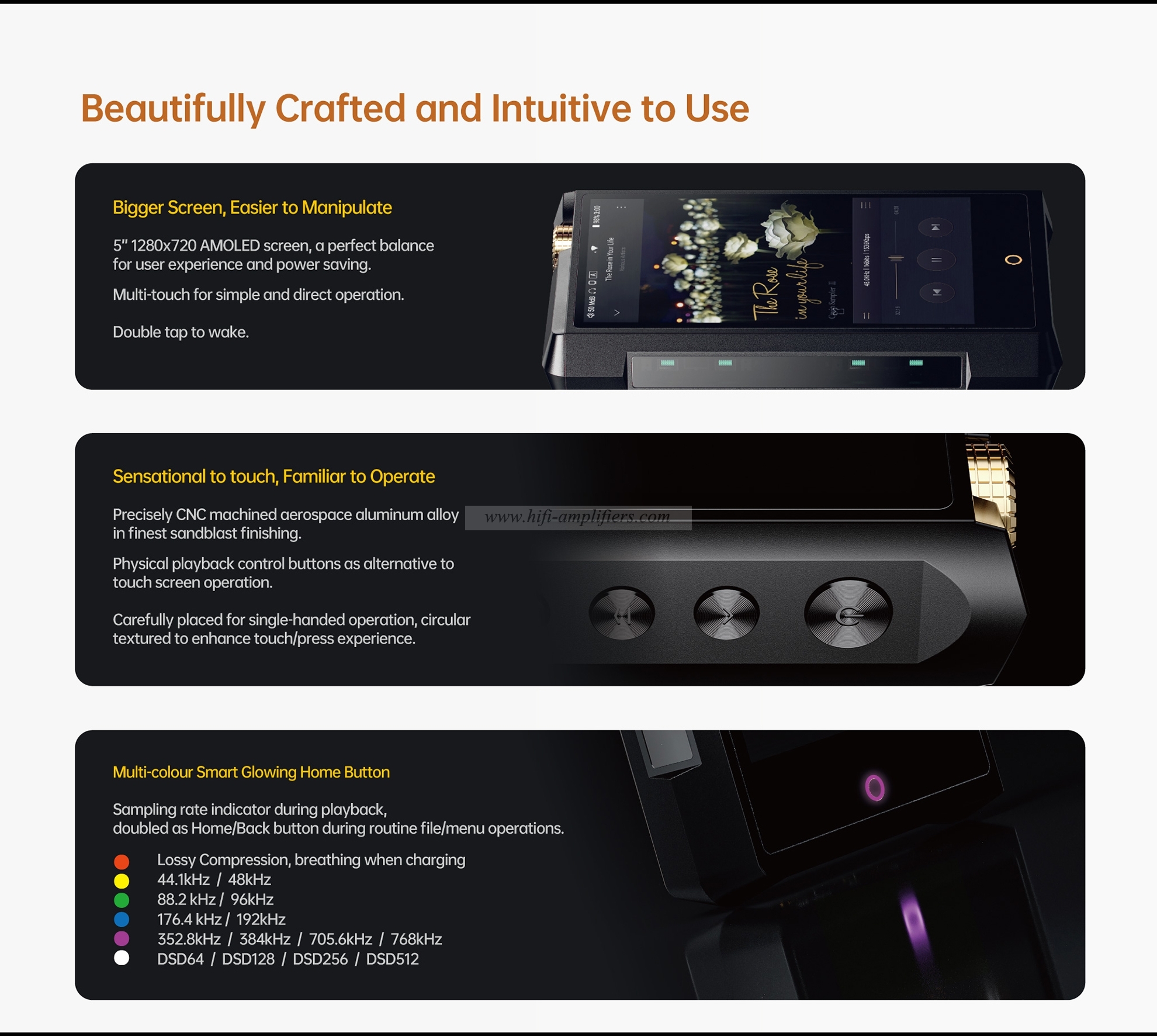 Cayin N8ii Master Quality Digital Audio Player Dual Vacuum Tube Dual DAC Dual Timbre Android 9 Class A/AB Full Bal DSD512