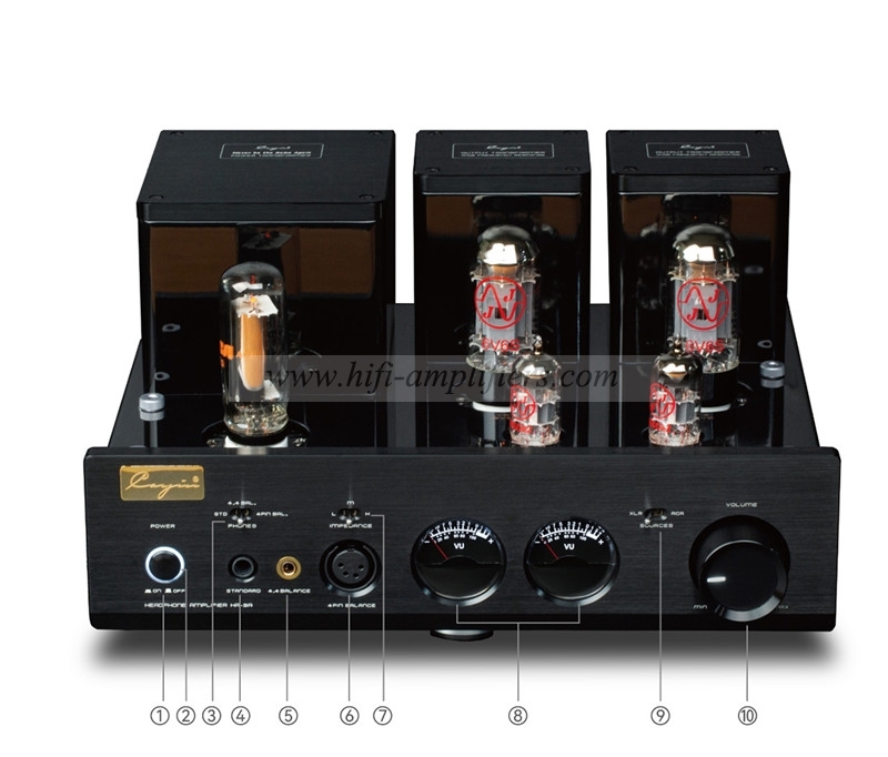 Cayin HA-3A Class A HIFi Amplifer Vacuum Tube Headphone Amplifer Three Headphone Output Terminals