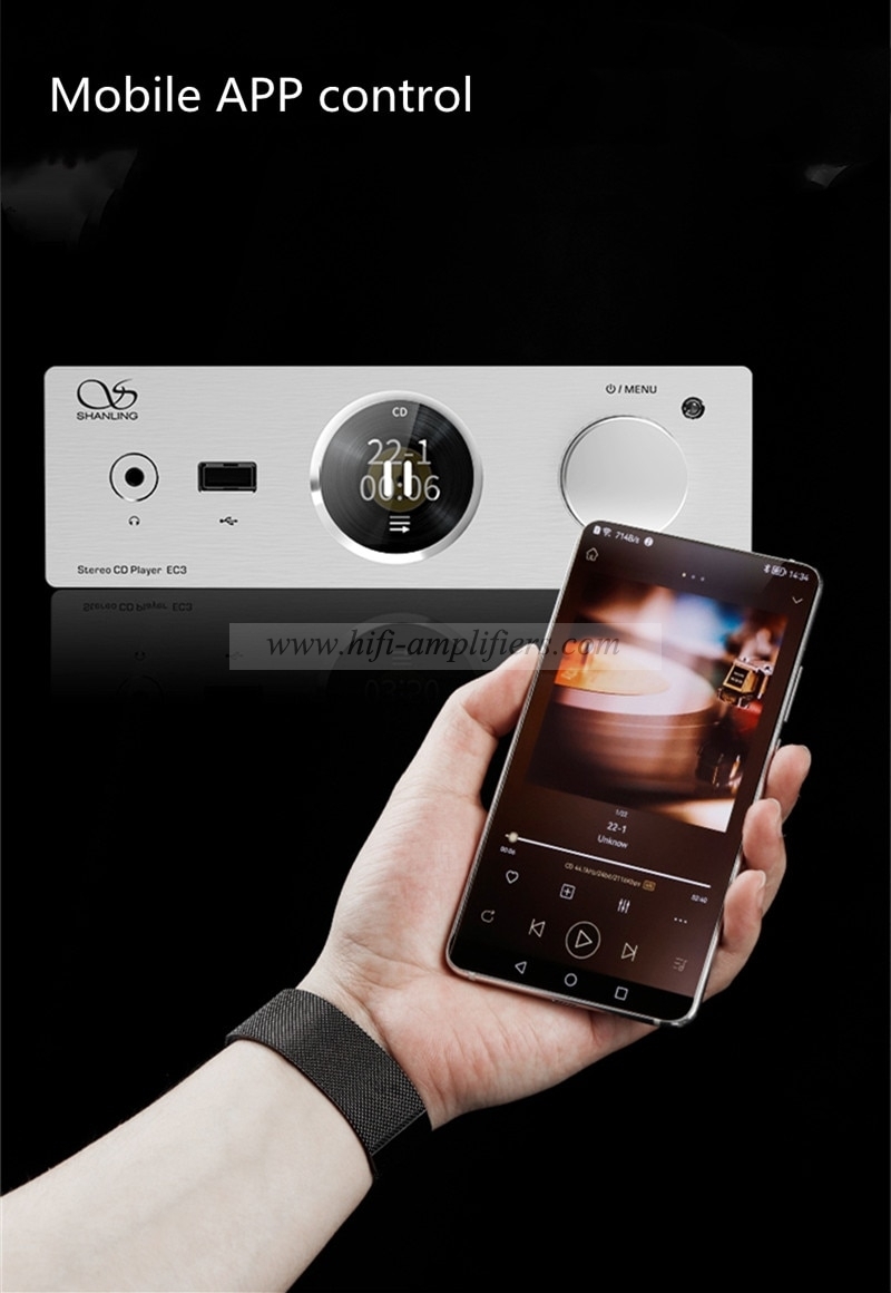 Shanling EC3 HD CD Player HIFI Top Open Bluetooth Mobile Phone APP Control DAC 9219C Chip