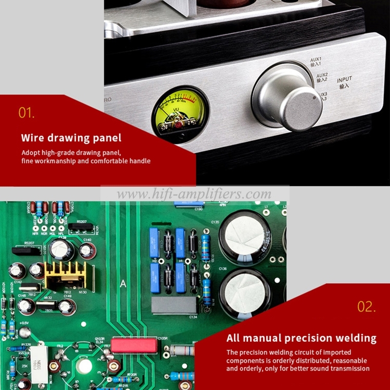 YAQIN MS-34B HIFI EL34 tube amplifier combined push-pull Bluetooth power amplifier TR UL tube preamplifier