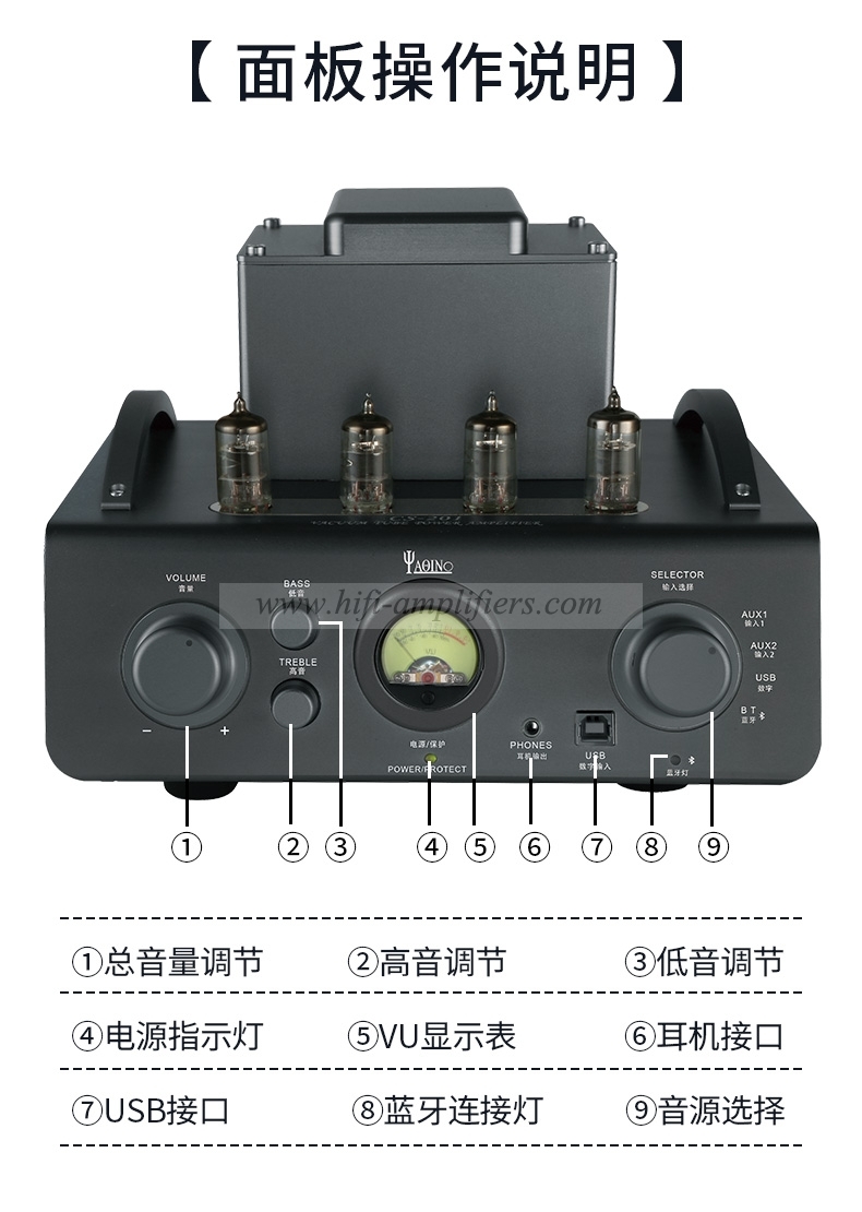 Yaqin CS-201 HIFI Home Audio Vacuum Tube Amplifier MINI Power Amplifier