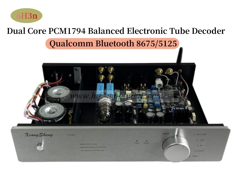 XiangSheng DAC-05AII Dual PCM1794 Balanced tube Decoder HIFI USB Qualcomm Bluetooth 8675/5125