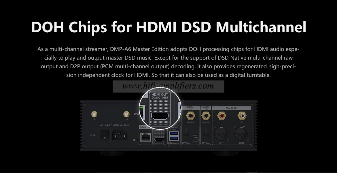 Eversolo DMP-A6 Master Edition Streamers, MQA Full Decoder, XMOS316 DSD512 PCM768kHz/32Bit Bluetooth 5.0 aptX HD, 6’’HD Touchscreen App Control