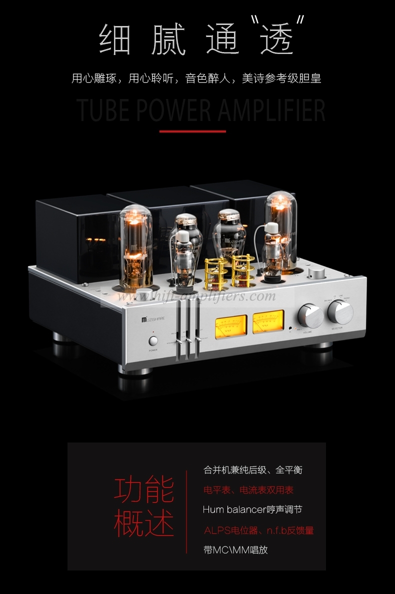 MUZISHARE X30 300B 845 Class A Sinle-ended  Tube Integrated Amplifier & Power Amp