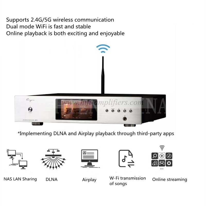 Cayin DAP11 HiFi Ear Amplifier Android Bluetooth DSD512 Digital Audio Player RCA/XLR Output