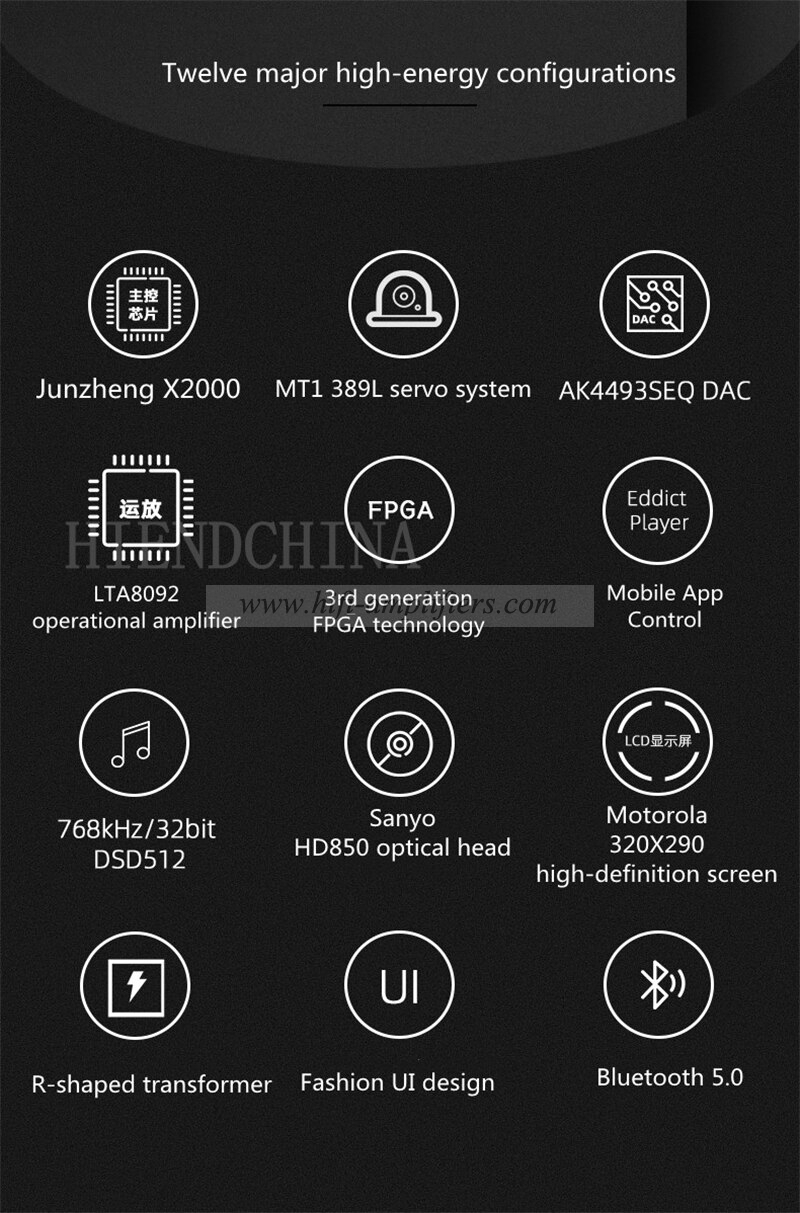 Shanling CD-S100 23 Version CD Player AK4493SEQ DAC 768kHz/32bit DSD512 TA8092 Operational Amplifier Bluetooth 5.0 USB Decoding