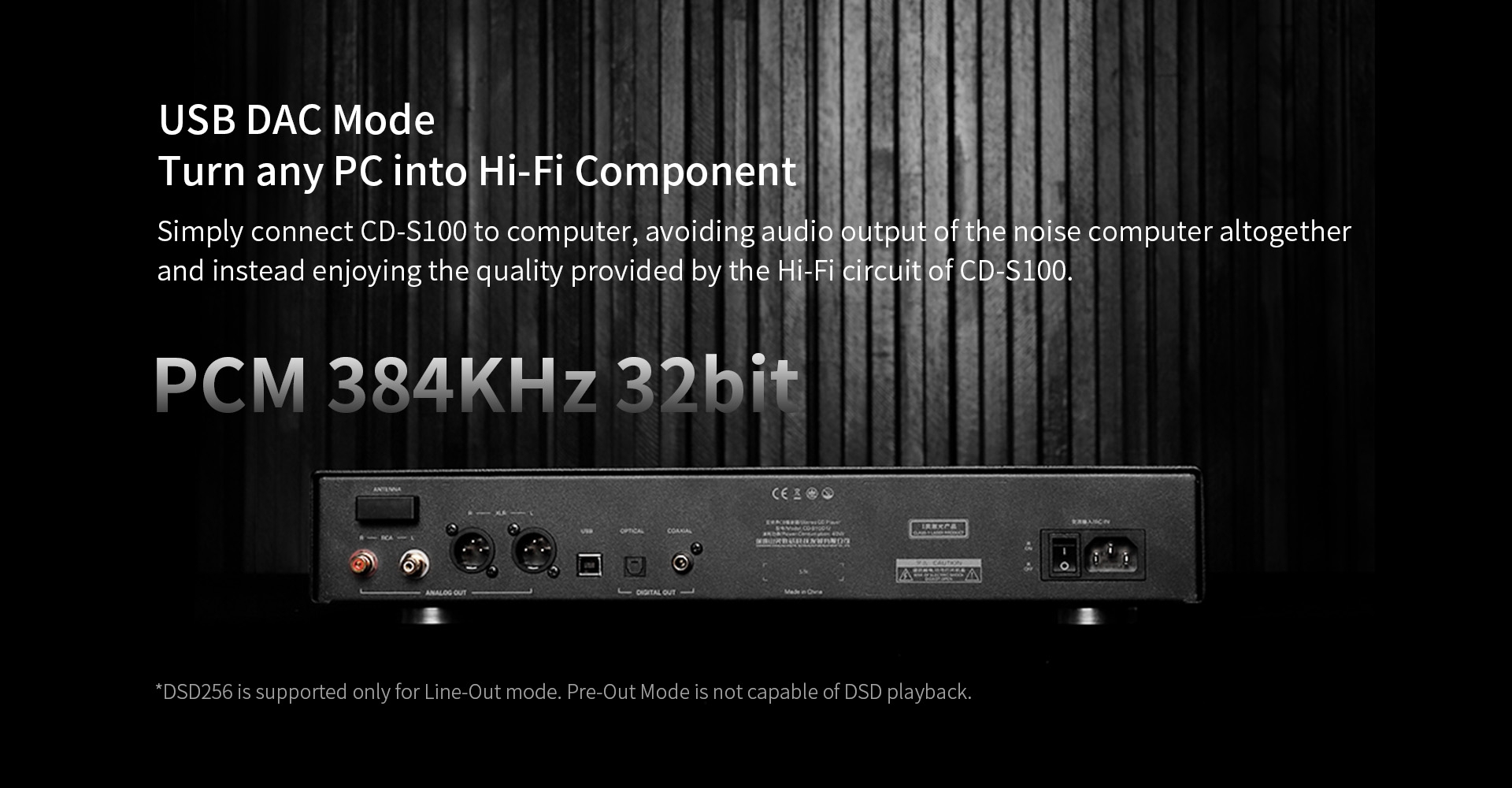 Shanling CD-S100 IV 2025 Edition Desktop CD Player HIFI CD Turntable ROHM BD34352 DAC Decoder