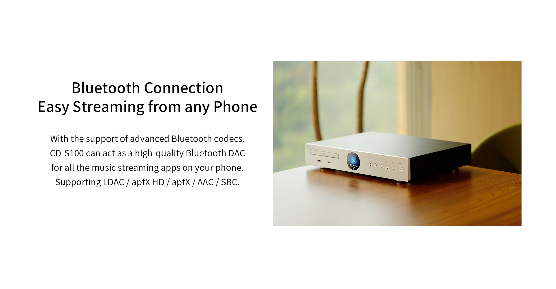 Shanling CD-S100 IV 2025 Edition Desktop CD Player HIFI CD Turntable ROHM BD34352 DAC Decoder
