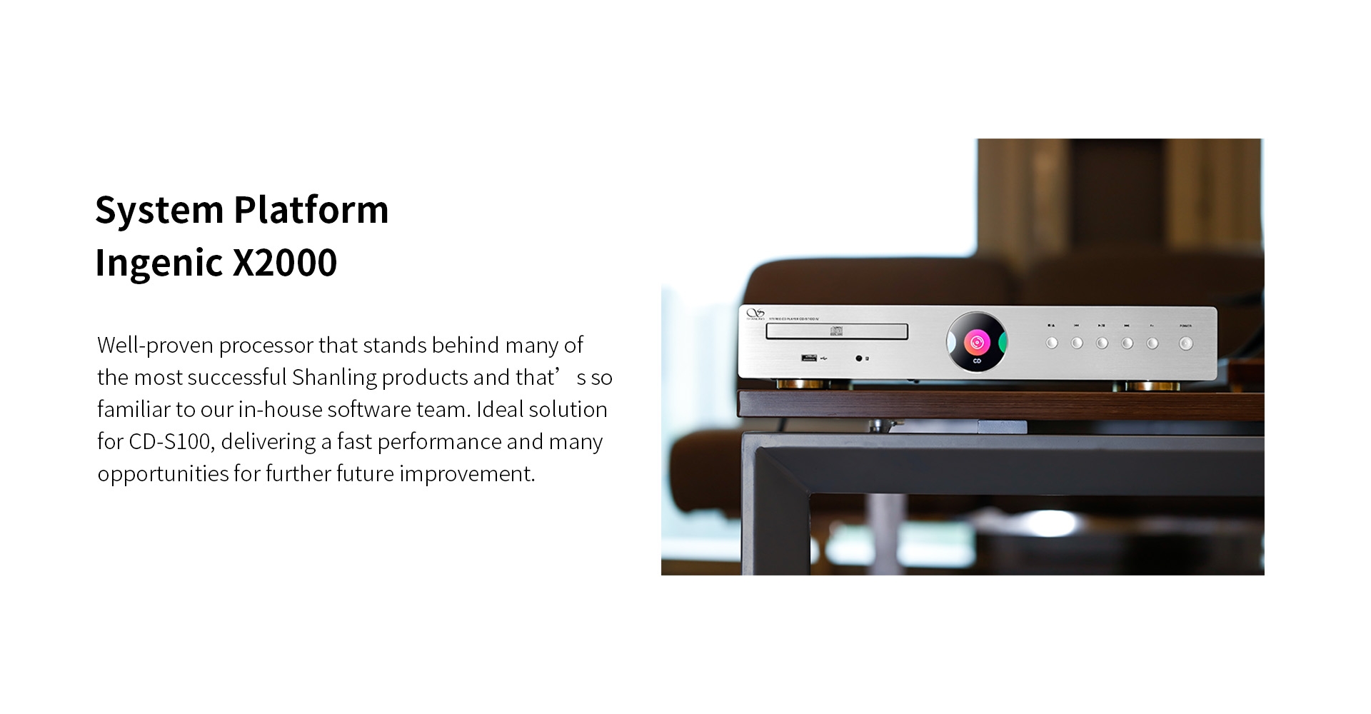 Shanling CD-S100 IV 2025 Edition Desktop CD Player HIFI CD Turntable ROHM BD34352 DAC Decoder