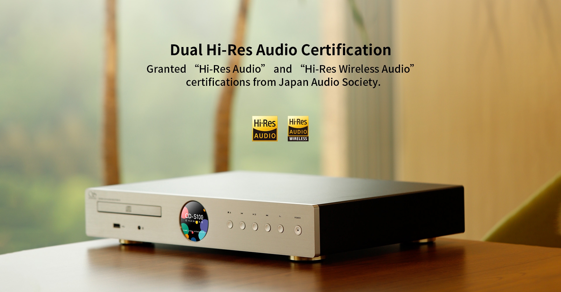 Shanling CD-S100 IV 2025 Edition Desktop CD Player HIFI CD Turntable ROHM BD34352 DAC Decoder