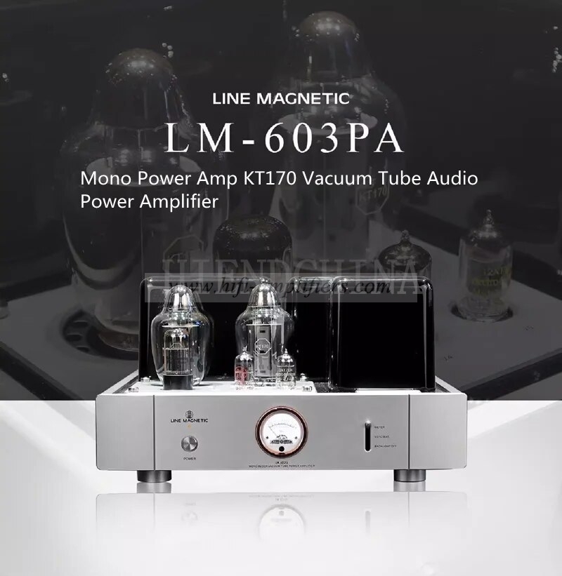 Line Magnetic LM-603PA KT170 Vacuum Tube Mono-block Power Amplifier A Pair