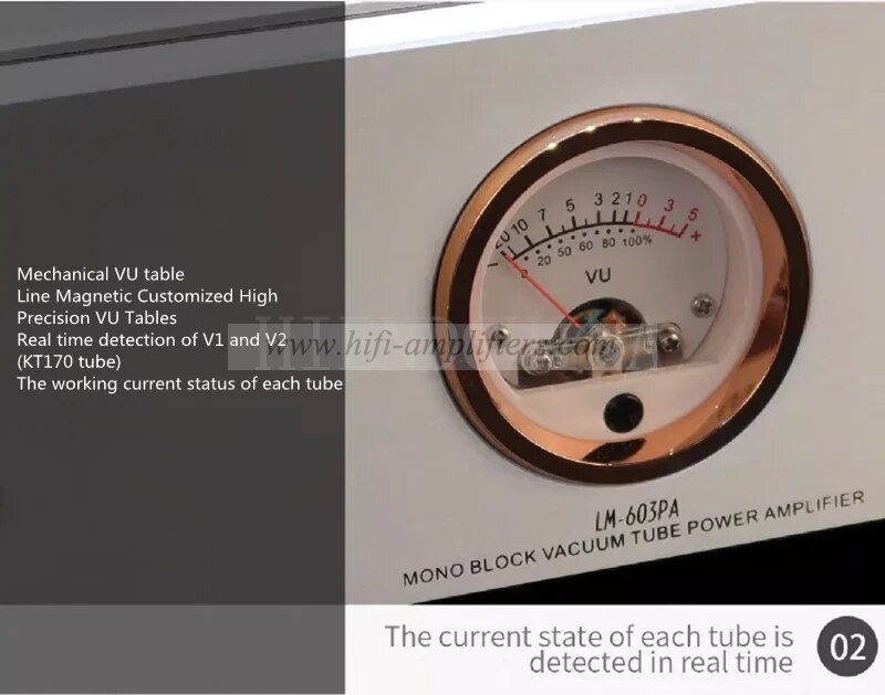 Line Magnetic LM-603PA KT170 Vacuum Tube Mono-block Power Amplifier A Pair