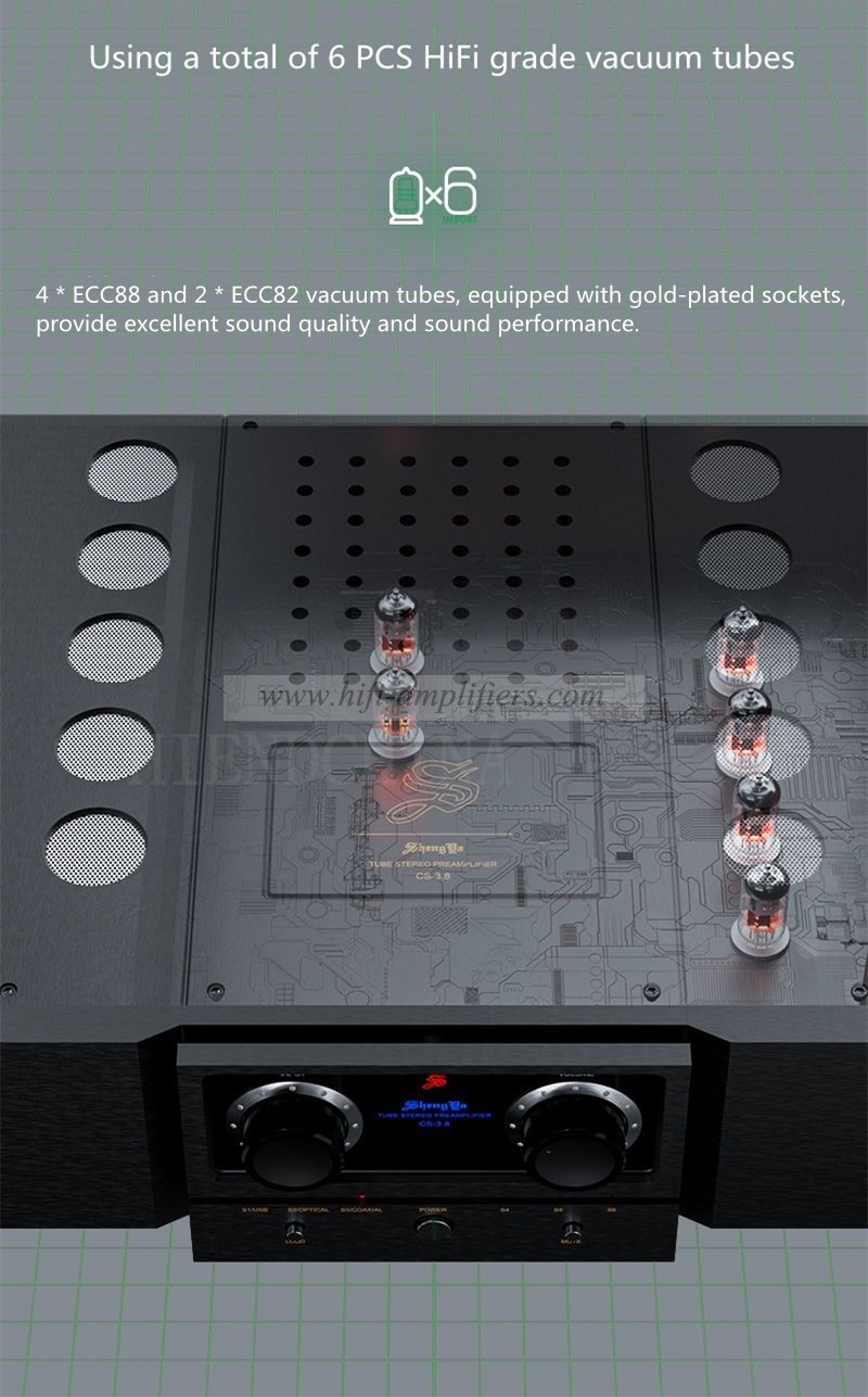 Shengya CS-3.8 Chip ES9038Q2M Bile Stone Hybrid Fully Balanced Pre Amplifier