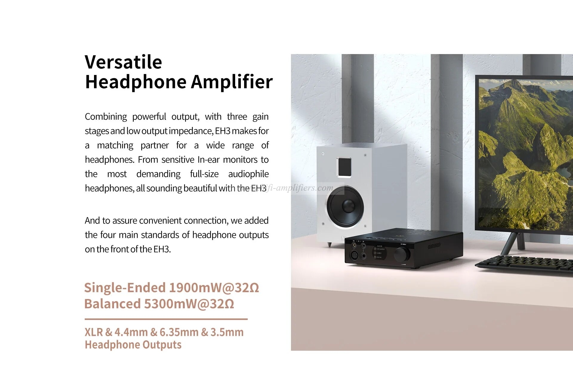 Shanling EH3 XMOS 768KHZ/DSD512 Decode Headphone Amplifer Streamer ES9039SPRO chip Hi-Res Audio Bluetooth