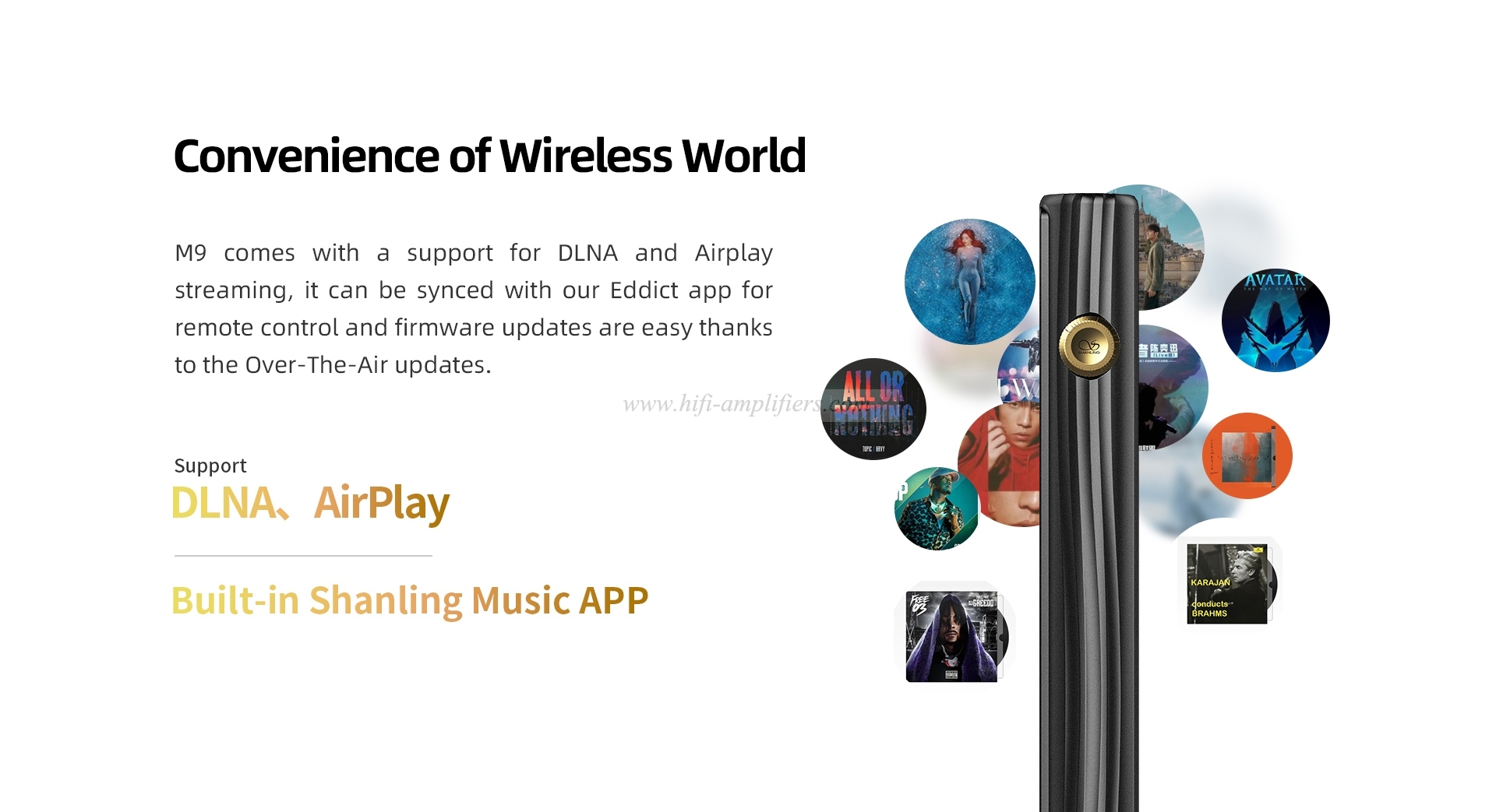 SHANLING M9 PLUS Hi-Res HIFI Portable Music MP3 Player DAP Android 10 LHDC 5.0 MQA AK4499EX AK4191 USB DAC DSD1024 3.5mm 4.4mm B