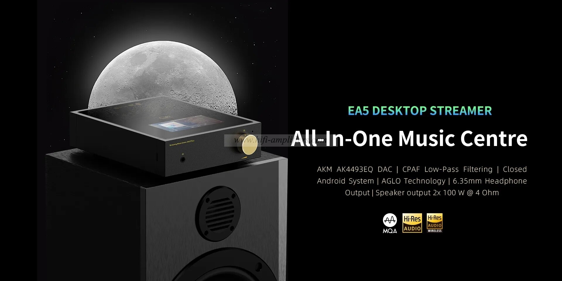 SHANLING EA5 PLUS Desktop Streamer All-In-One Music Centre AKM AK4493EQ chip Android System Player DAC AMP Headphone Amplifier