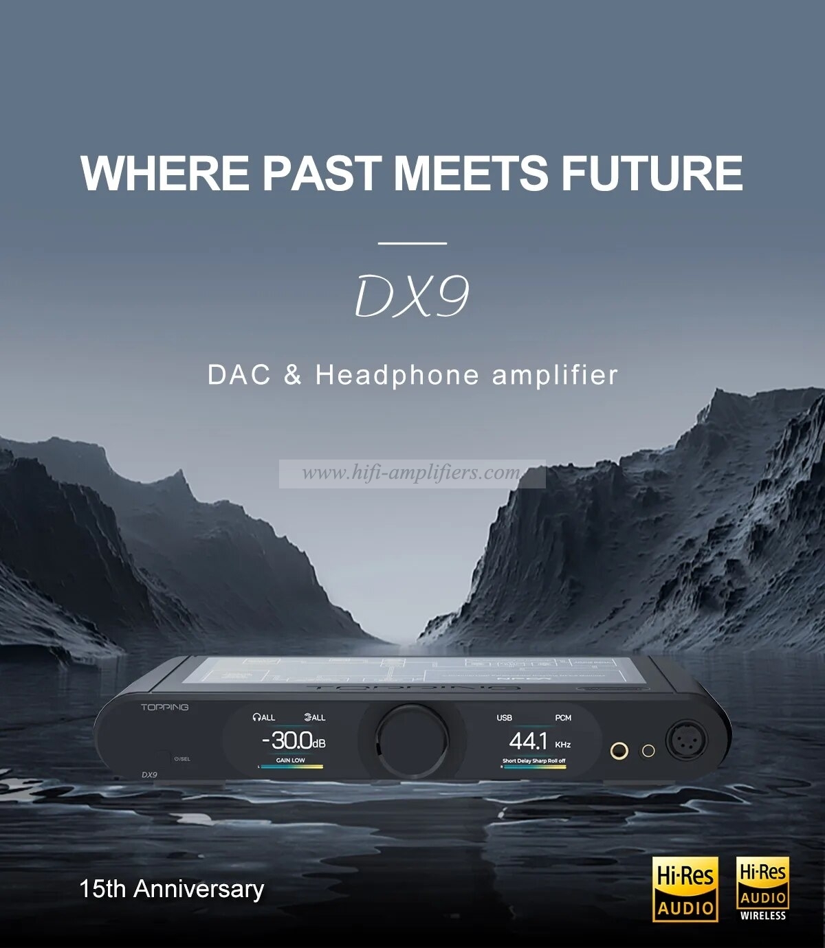 TOPPING DX9 15th Anniversary DAC&Headphone Amplifier AK4499EQ Hi-Res Audio Support LDAC With Remote Control Decoder