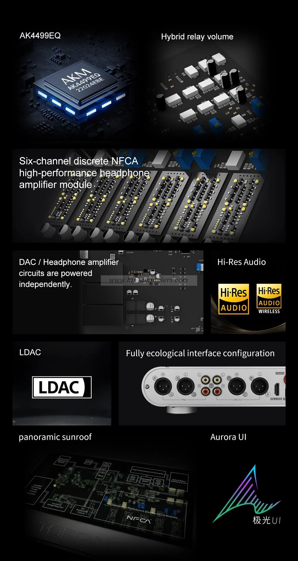 TOPPING DX9 15th Anniversary DAC&Headphone Amplifier AK4499EQ Hi-Res Audio Support LDAC With Remote Control Decoder