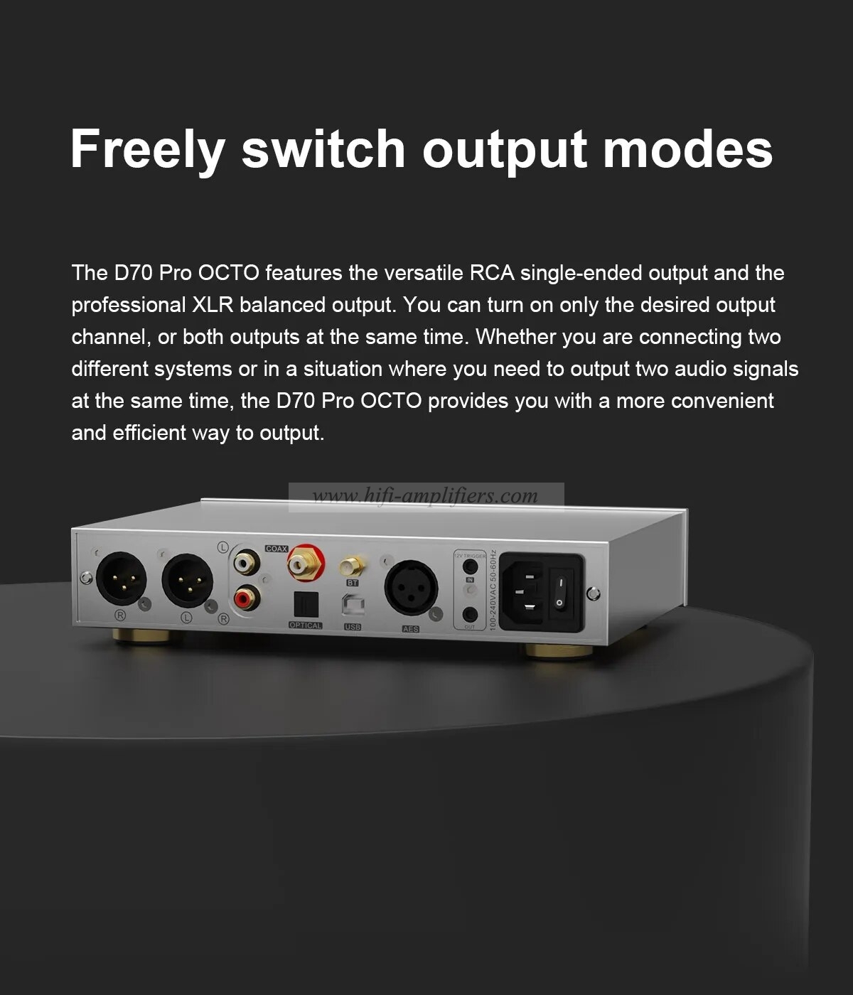 TOPPING D70Pro OCTO Digital Audio Decoder Chip CS43198*8 Eight Support DSD512 Bluetooth Computer USB Sound Card Fully Balanced