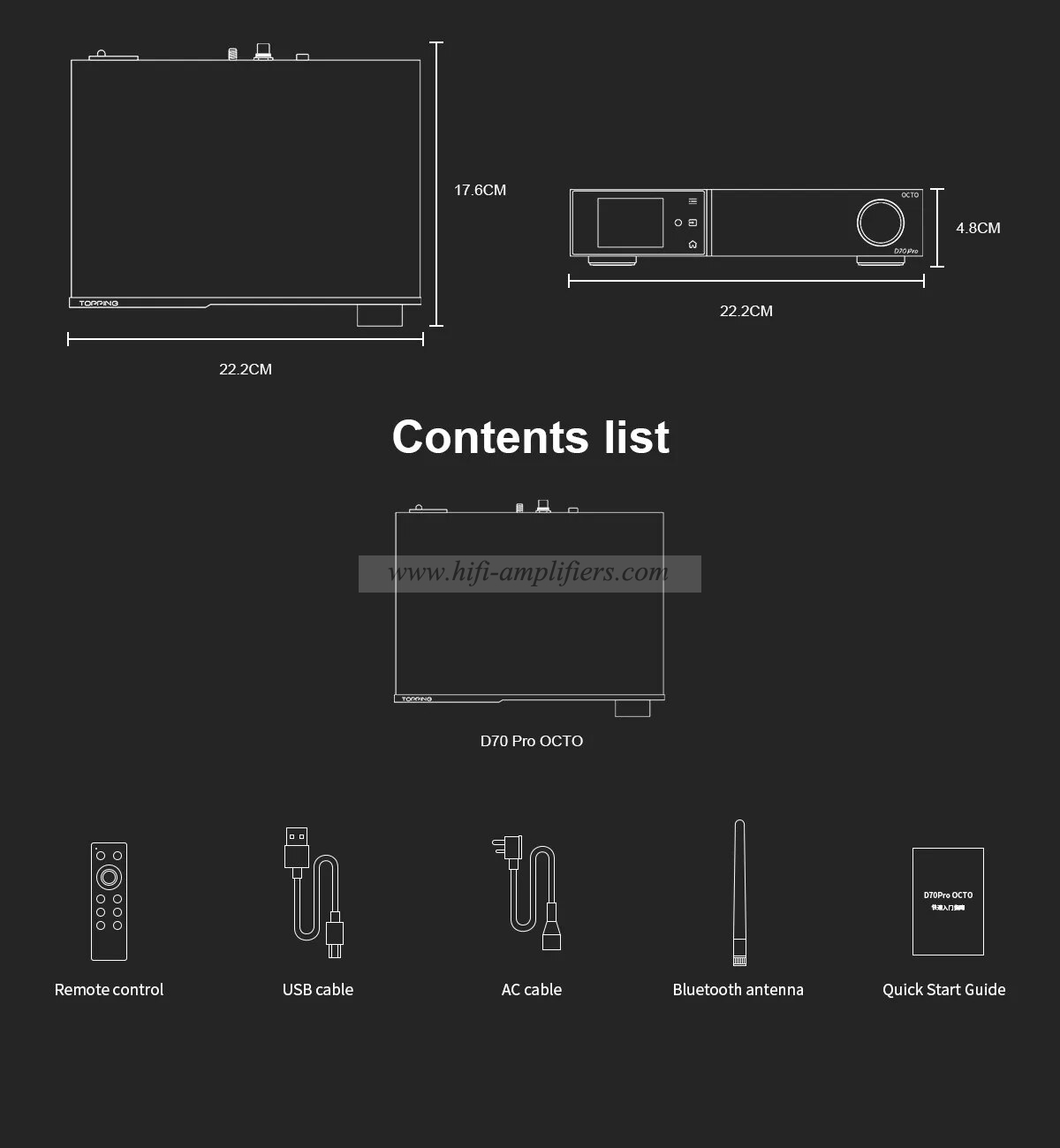 TOPPING D70Pro OCTO Digital Audio Decoder Chip CS43198*8 Eight Support DSD512 Bluetooth Computer USB Sound Card Fully Balanced