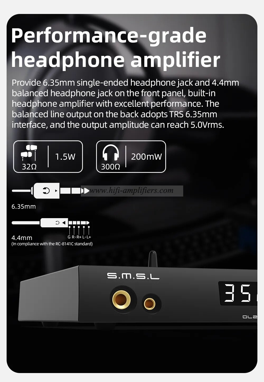 SMSL DL200 AUDIO DAC & Headphone Amplifier MQA-CD ES9039Q2M Bluetooth APTX HD OPA1612 XU-316 DSD512 With Remote Control