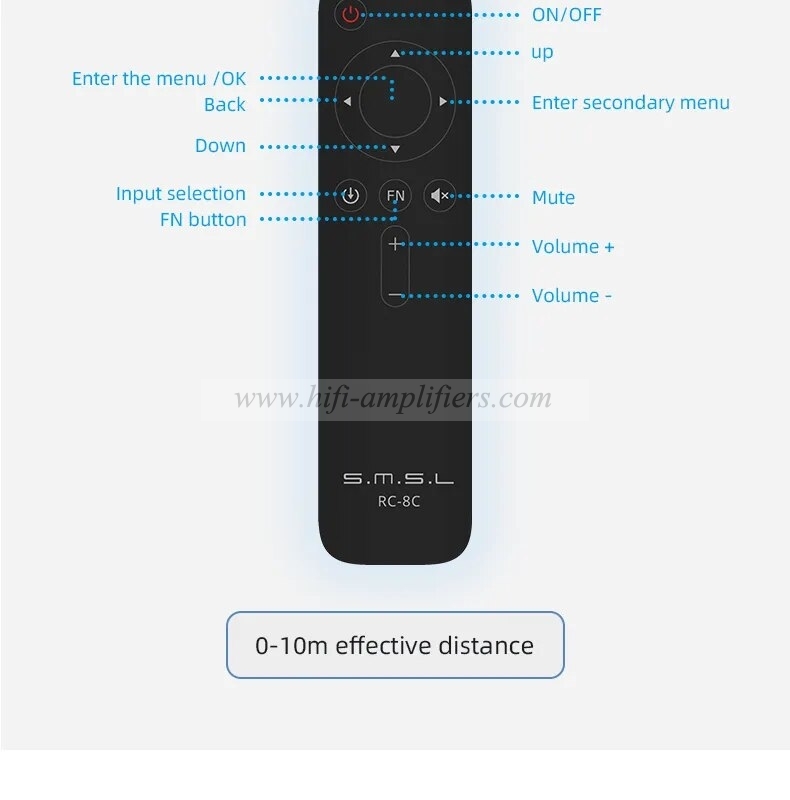 SMSL D300 AUDIO DAC ROHM BD34301EKV DSD512 PCM 768kHz 32bit Qualcomm Bluetooth5.1 XMOS XU208 LDAC HD XLR RCA With Remote Control