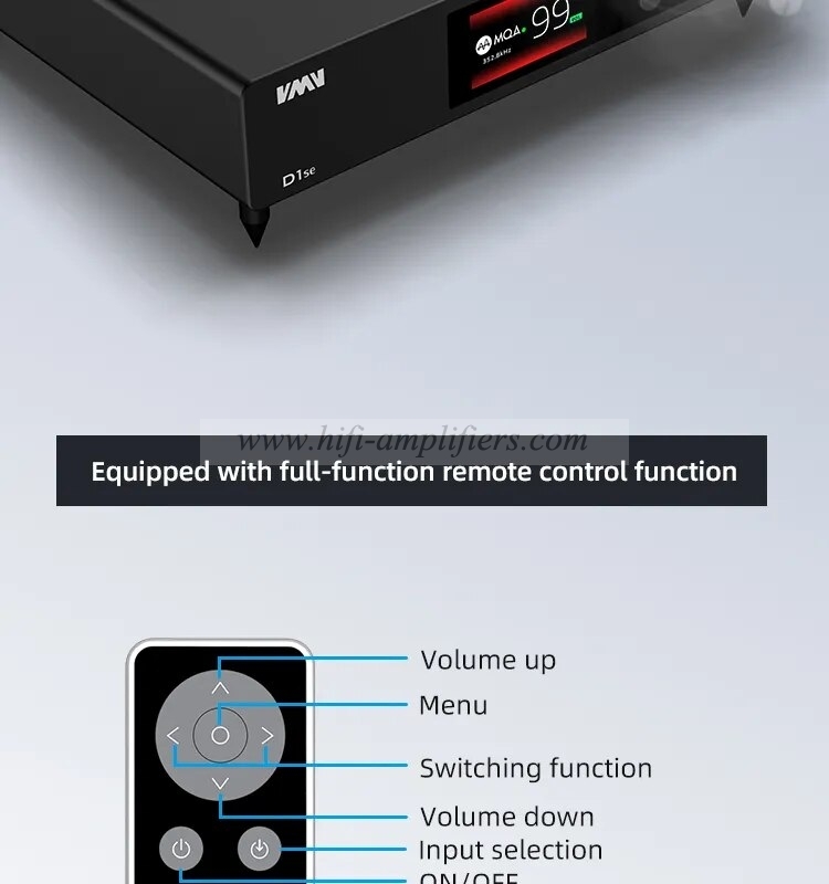 SMSL VMV D1se High-end MQA Audio DAC 768kHz 32bit XMOS Bluetooth5.1 USB Optical Coaxial RCA DSD512 ES9038PRO With Remote Control