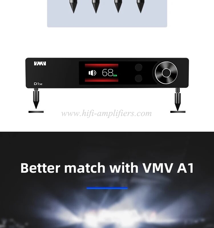 SMSL VMV D1se High-end MQA Audio DAC 768kHz 32bit XMOS Bluetooth5.1 USB Optical Coaxial RCA DSD512 ES9038PRO With Remote Control