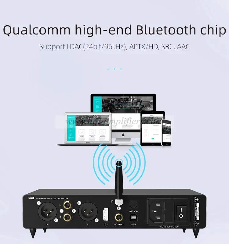 SMSL AUDIO DAC VMV D1se2 ES9039MSPRO XU316 MQA-CD Bluetooth LDAC APTXHD DSD512 32BIT 768kHz With Remote Control