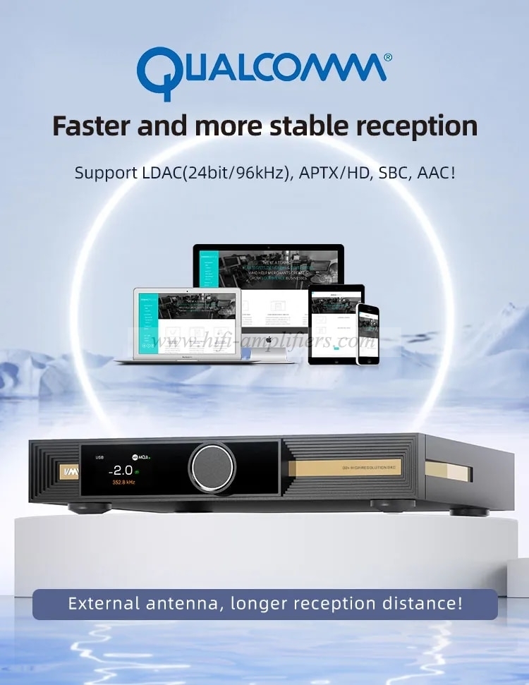 SMSL VMV D2R High-Res Audio DAC BD34301EKV ROHM Chip Bluetooth APTX-HD MQA-CD XU316 DSD512 I2S With Remote Control