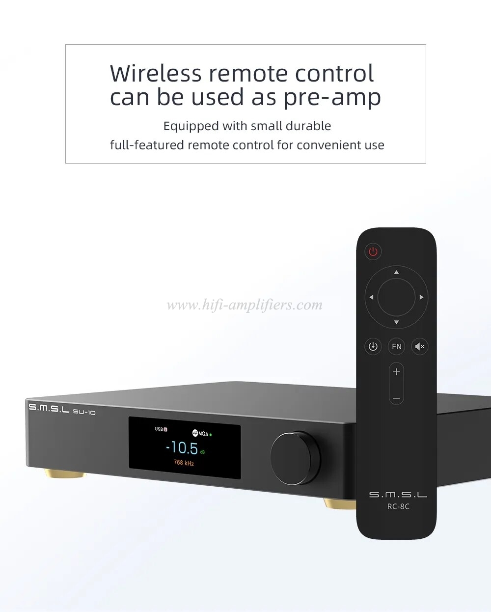 SMSL SU-10 MQA Decoder Support MQA-CD Dual ES9038PRO XMOS316 DAC 32Bit/768kHz DSD512 Support LDAC,Aptx/HD,SBC,AAC SMSL SU10 DAC