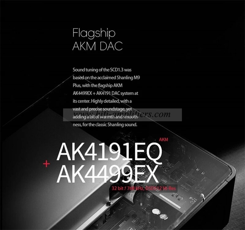 SHANLING SCD1.3 SACD CD Player Hi-Res Audio Sanyo HD870 ME1389EE system AK4499EX AK4191 DAC chips Bluetooth LDAC PCM768 DSD512
