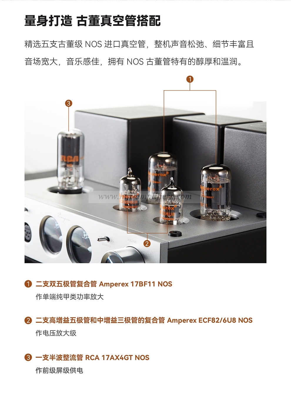 Cayin HA-2A Vacuum tube Earphone Power Amplifier NOS tube Earphone Amplifier XLR RCA