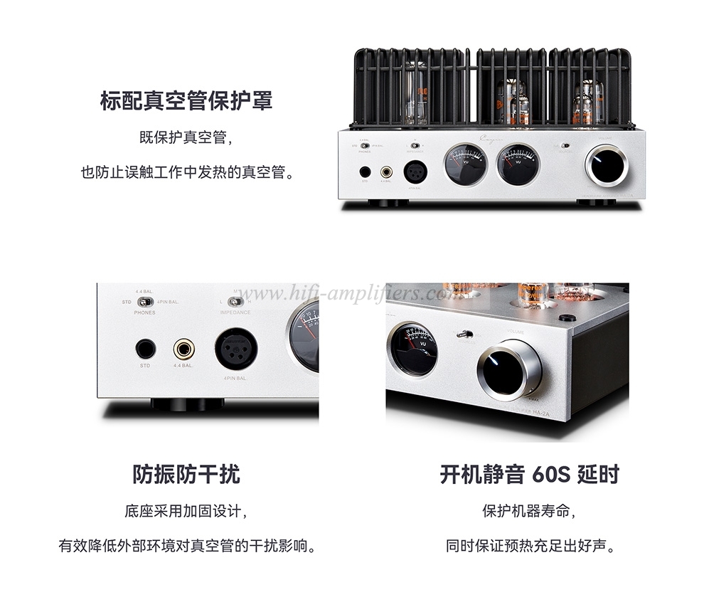 Cayin HA-2A Vacuum tube Earphone Power Amplifier NOS tube Earphone Amplifier XLR RCA