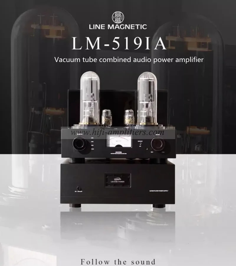 Line magnetic LM-519IA HIFI 212 Vacuum Tube Integrated Amp 50W*2 Single And Class A Split Design (1 Pair)