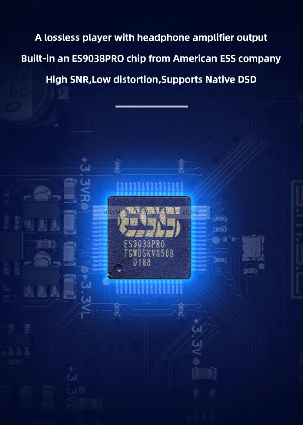 SMSL DP5 High Fidelity Network Music Player ES9038PRO MQA 32 Bit/ 384 kHz DSD256 Bluetooth 4.0 Support Windows