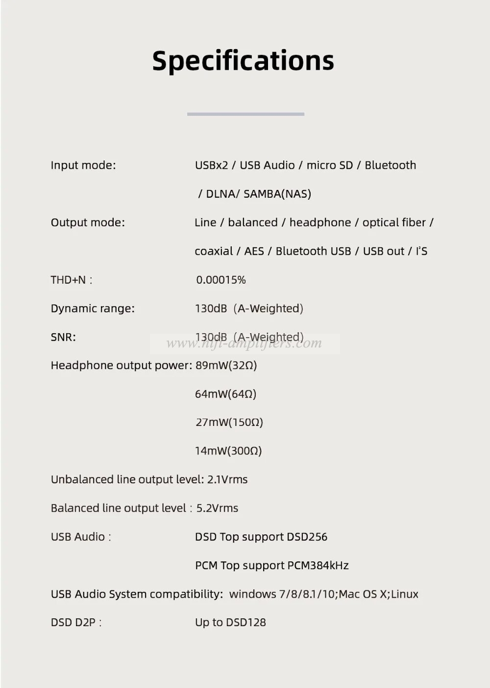 SMSL DP5 High Fidelity Network Music Player ES9038PRO MQA 32 Bit/ 384 kHz DSD256 Bluetooth 4.0 Support Windows