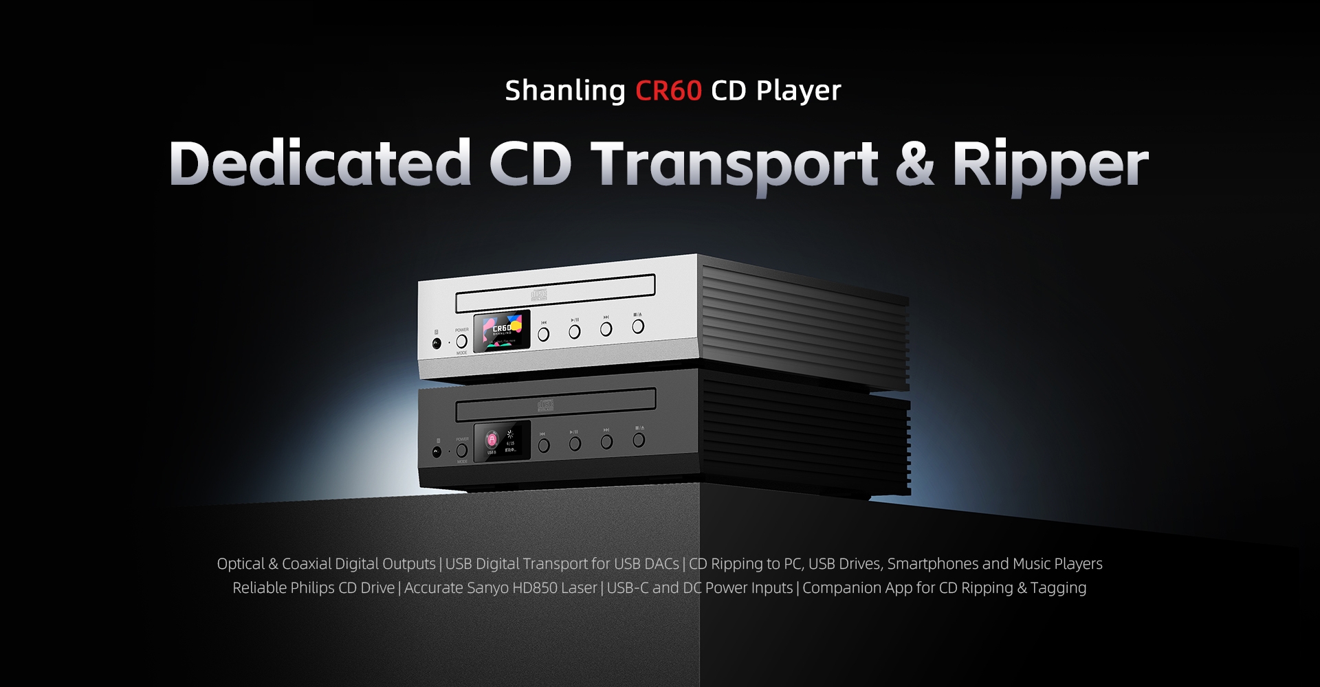 SHANLING CR60 CD Player Dedicated CD Transport & Ripper