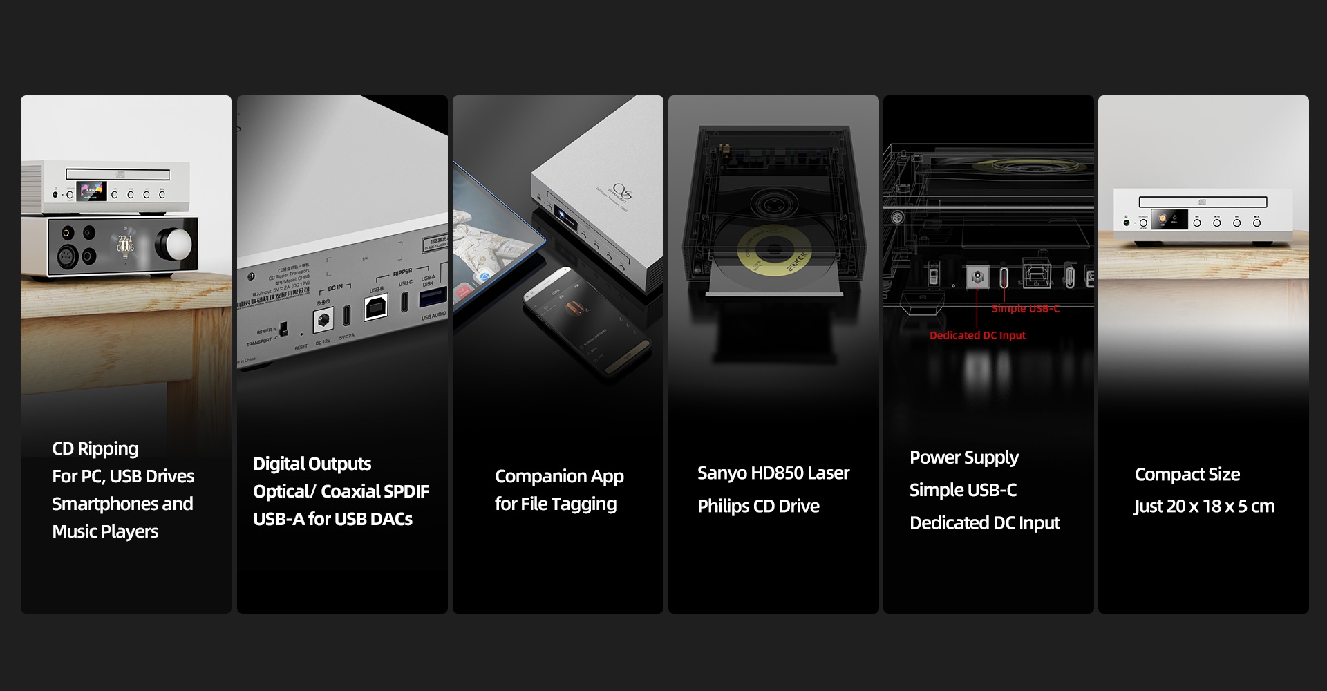 SHANLING CR60 CD Player Dedicated CD Transport & Ripper
