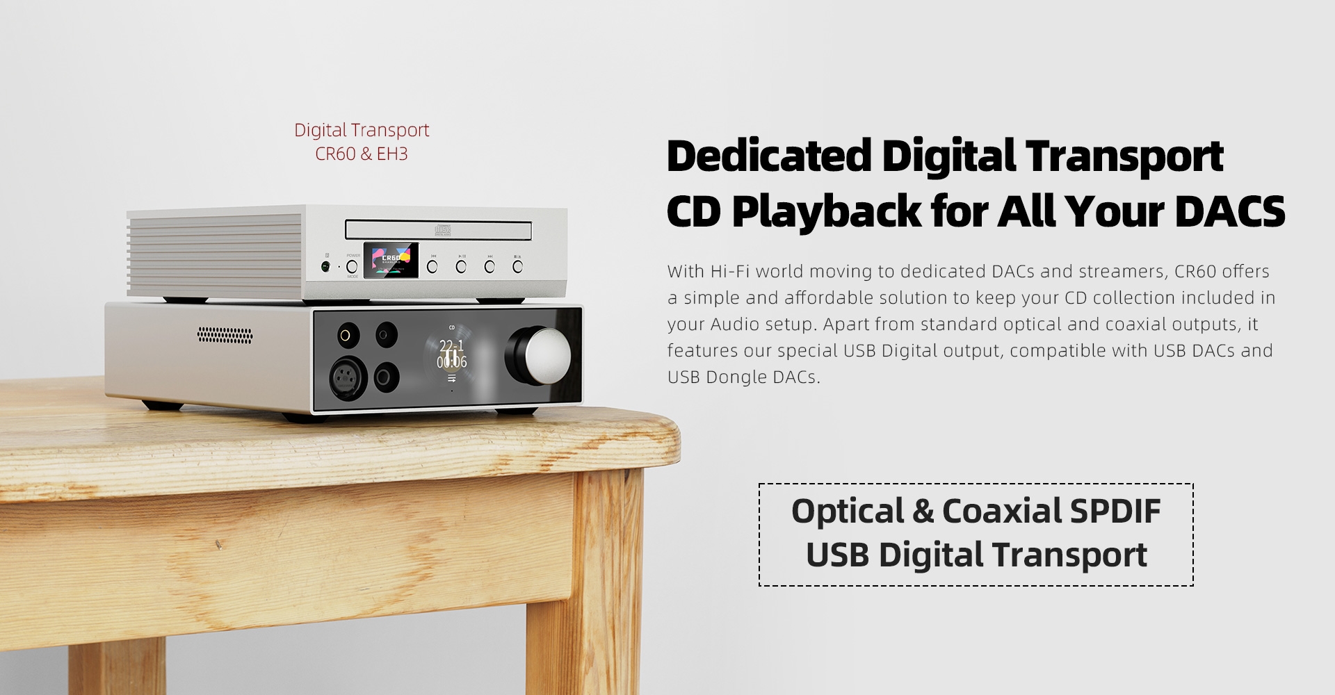 SHANLING CR60 CD Player Dedicated CD Transport & Ripper