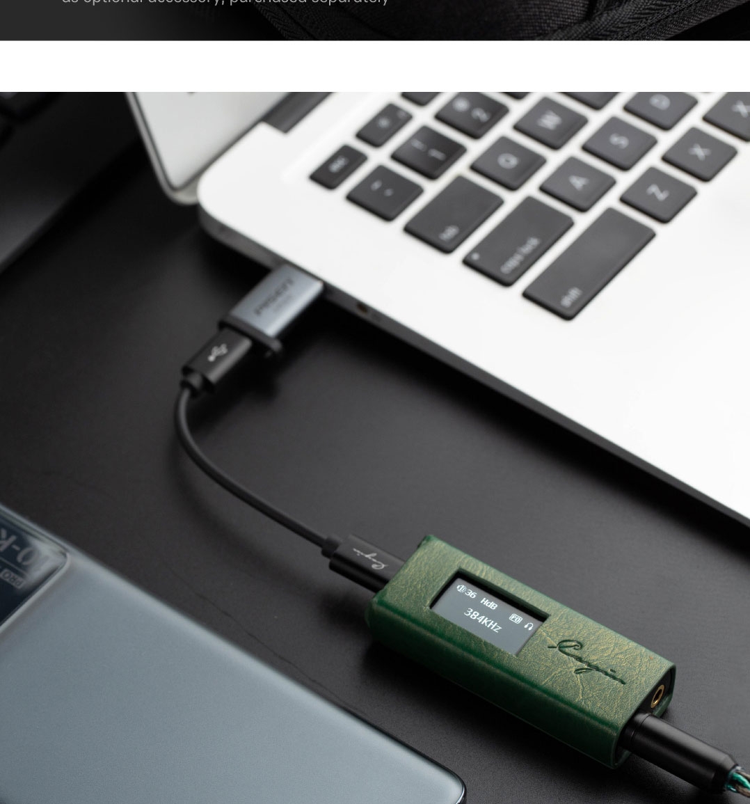 Cayin RU7 Full Balanced Resistor Networks Discrete 1-Bit DAC Dongle Amplifier with Customized Leather Case