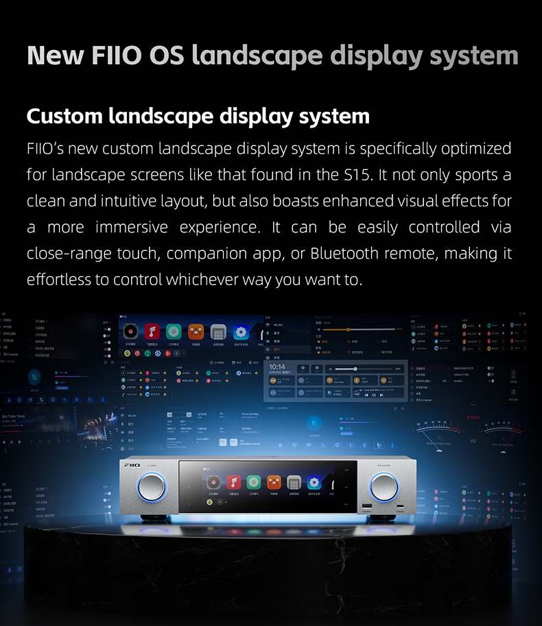 FiiO S15 desktop high-definition digital playback decoding all-in-one machine DSD music player Bluetooth digital turntable