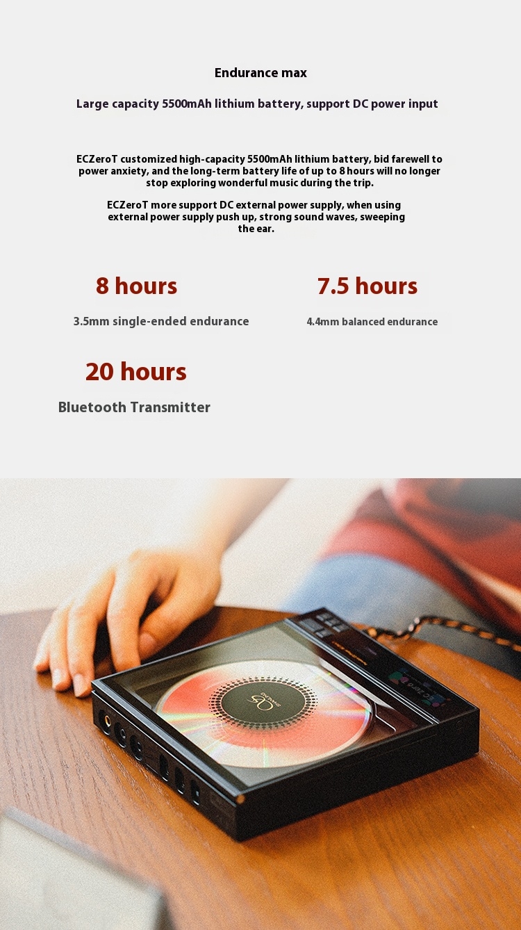 Shanling EC ZeroT electronic tube portable CD player fever HIFI player Bluetooth HD desktop all-in-one Shanling EC ZeroT electronic tube portable CD player fever HIFI player Bluetooth HD desktop all-in-one