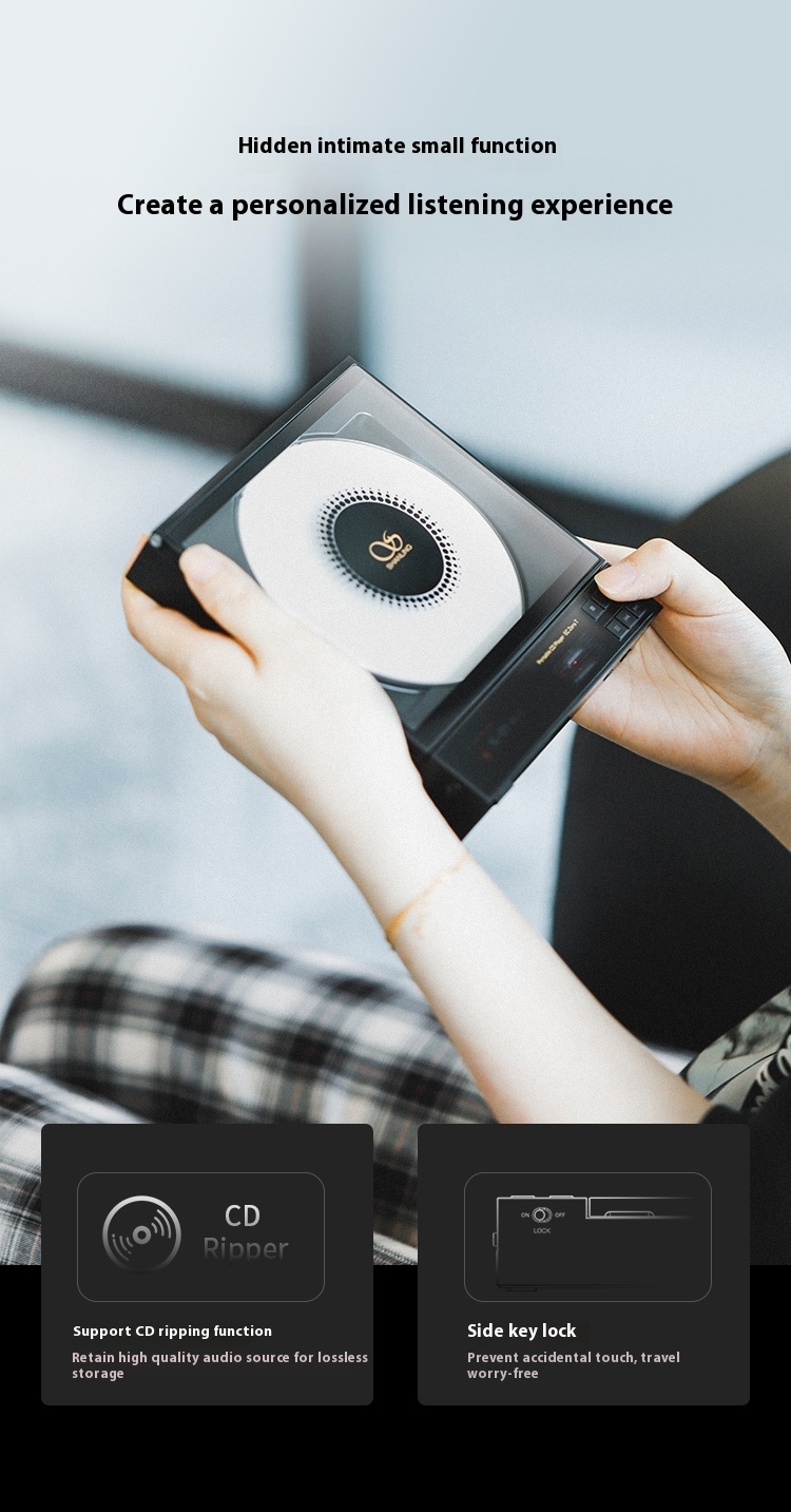 Shanling EC ZeroT electronic tube portable CD player fever HIFI player Bluetooth HD desktop all-in-one Shanling EC ZeroT electronic tube portable CD player fever HIFI player Bluetooth HD desktop all-in-one